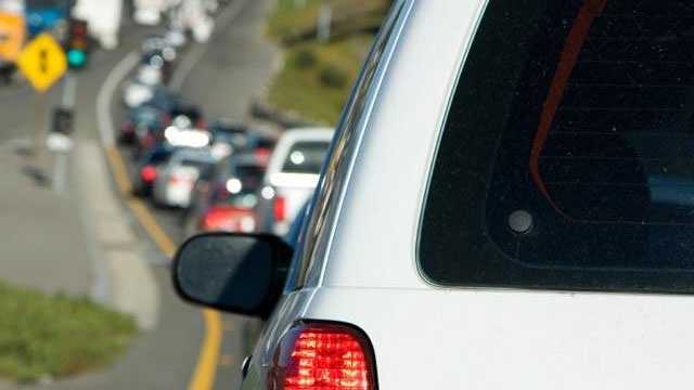 Traffic reportedly blocked following crash in Westwood