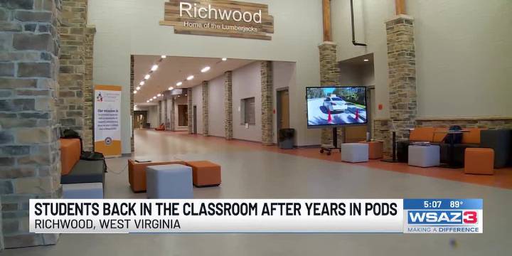 Students return to the classroom after years in the pods