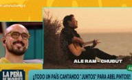 El cantante chubutense Ale Ram estuvo presente en el homenaje a Abel Pintos