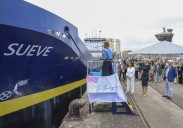 Junquera Marítima presenta en Gijón su nuevo mercante, cien por cien eléctrico
