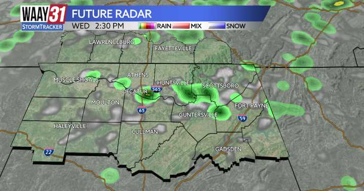 Isolated rain on Wednesday, temperature surge for Thursday and Friday