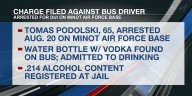 Charge filed against school bus driver arrested for DUI on Minot Air Force Base
