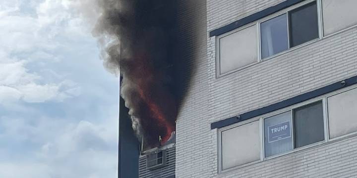 Fire at high-rise apartment building in North Olmsted