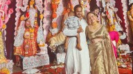 Devoleena Bhattacharjee Celebrates First Durga Puja With Son Joy