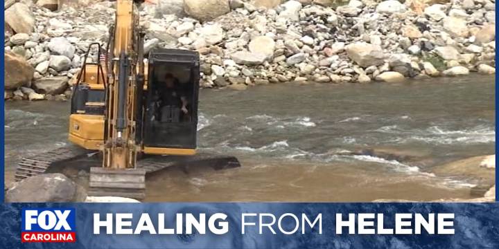 He rebuilt Helene-damaged areas for free, but says he’s not a hero