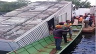 Camión cae al río Portuguesa tras intentar cruzar la chalana