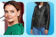 Katie Holmes Wore a Moto Leather Jacket, Shop Styles from $36