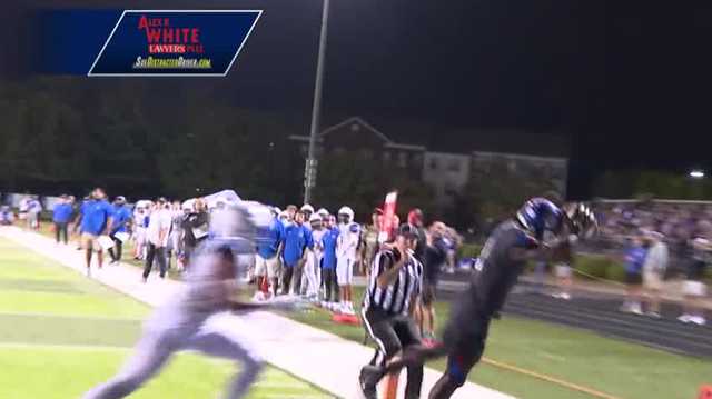 WLKY Highlight of the Night: CAL's Jahyde White shows off footwork for touchdown