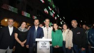 Enciende Pepe Chedraui iluminación en el primer cuadro de la ciudad por las Fiestas Patrias 2025
