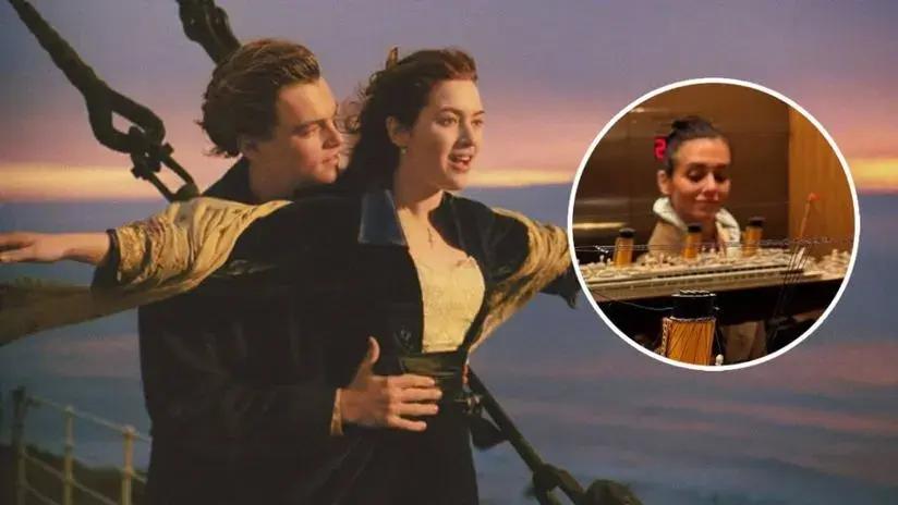Mujer que dice haber visto Titanic "más de 500 veces" convierte su departamento en una réplica del barco