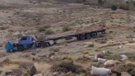 Accidente en Andacollo: un camión perdió los frenos y cayó 40 metros, el chofer resultó ileso