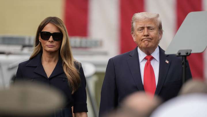Trump & Melania's Latest Outing Together Ignites Speculation About His Health