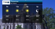 Drier Sunday, Heat Building!