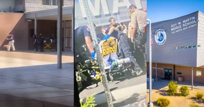 Arrestan a persona armada en secundaria de Las Vegas tras momentos de gran tensión