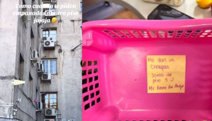 "Me dan un choripán. Somos del piso 5": La ingeniosa solicitud de vecina que se viralizó en TikTok
