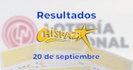 Resultados del Chispazo de hoy 20 de septiembre del 2025. Ve los números ganadores