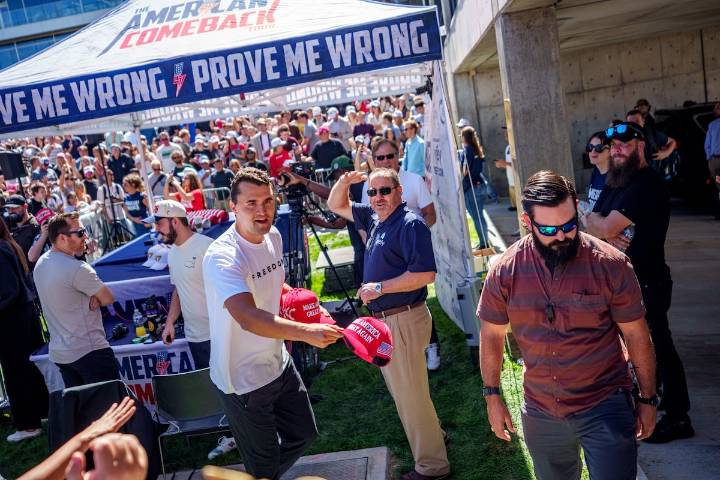 Photos: Charlie Kirk shot at Utah Valley University