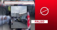 Este video de policía que atropella a supuesto manifestante, no es de la protesta contra reforma de la AFP 2025