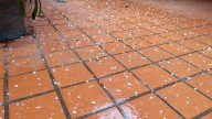 Temporal en Santa Fe: granizó en Santo Tomé, Sauce Viejo y Laguna Paiva