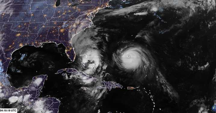 Imelda and Humberto deliver double threat — dangerous surf and flooding for US, back
