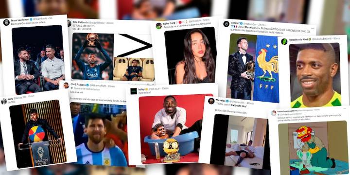 Los mejores memes del Balón de Oro que Dembélé le ganó a Lamine Yamal: las “reacciones” de Nicki Nicole, Messi y Mbappé