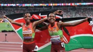 Chebet beats Kipyegon in stunning sprint finish to win 5,000m showdown
