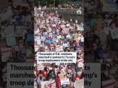 Thousands rally against Trump's troop deployment in D.C.