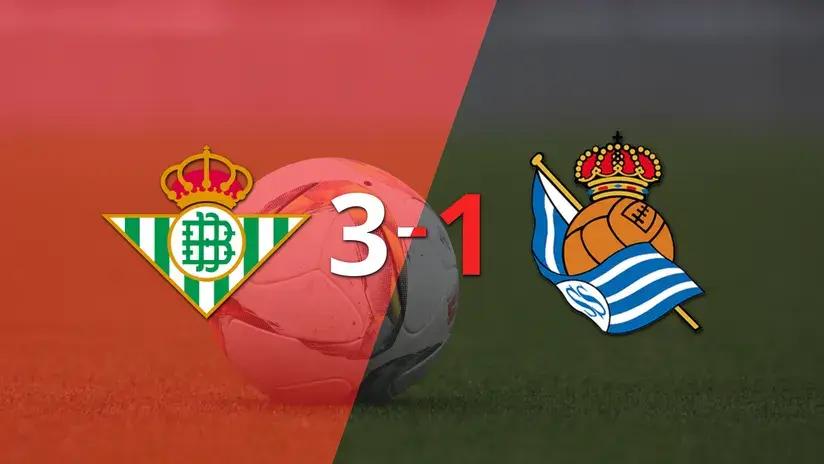 LaLiga EA Sports: Betis fue más y venció por 3 a 1 a Real Sociedad