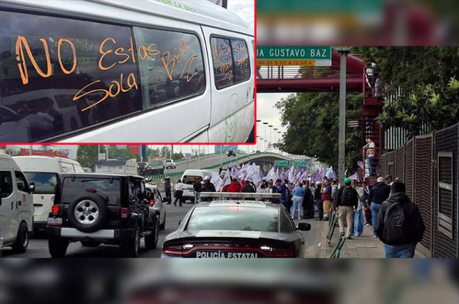Marchan sobre Periférico para exigir justicia contra exdiputado acusado de violencia de género