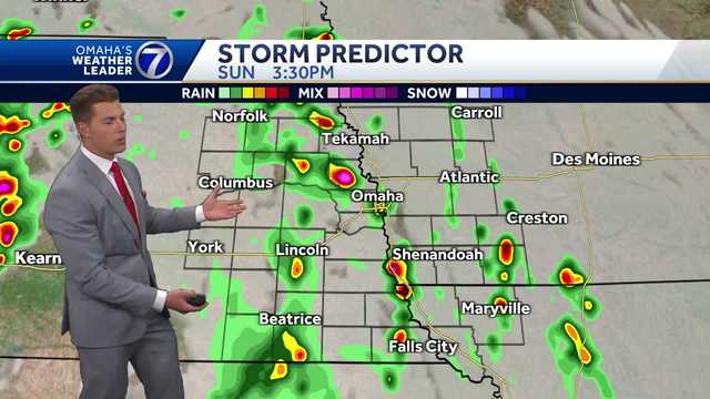 Hot on Saturday, storms possible Sunday