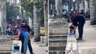 Indignación por video de vendedores ambulantes alistando alimentos