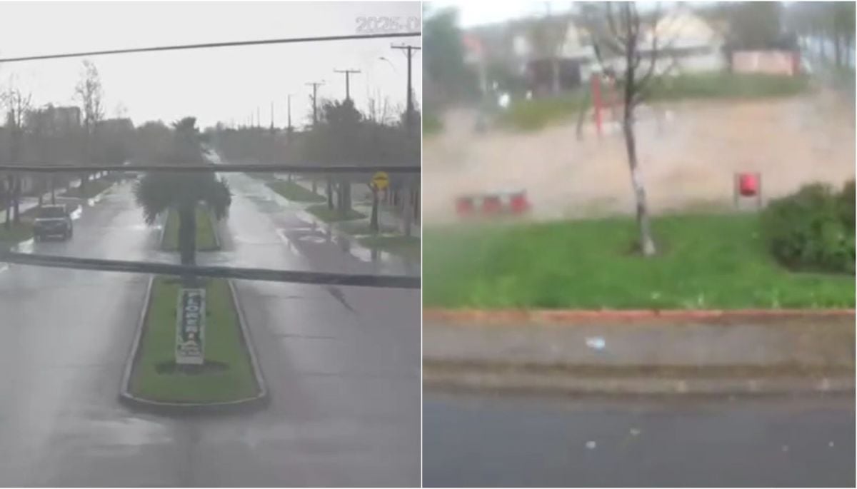 Los VIDEOS que muestran la magnitud del tornado registrado en Linares: reportan decenas de viviendas afectadas