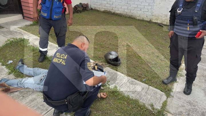 Motociclista lesionado en Xalisco