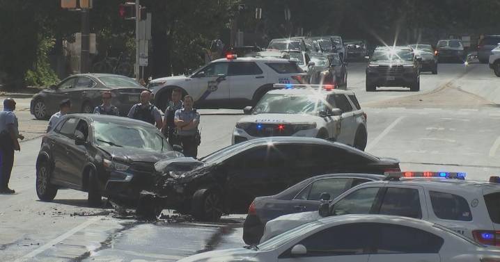 4 people taken to the hospital after multi-car crash in West Philadelphia, police say