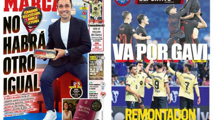 Las portadas del día: 'No habrá otro igual', 'va por Gavi'...