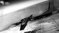 Directo al blanco: el momento en el que Ucrania destruye en una noche tres aviones rusos en Crimea y Zaporiyia