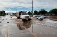 Construcción de bodegas genera inundación en la avenida Fuerza Aérea