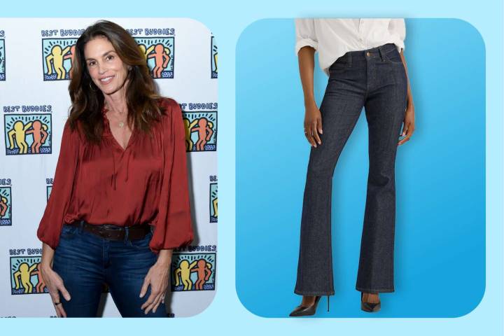 Cindy Crawford Keeps Wearing Flare Jeans, Get a Pair from $24