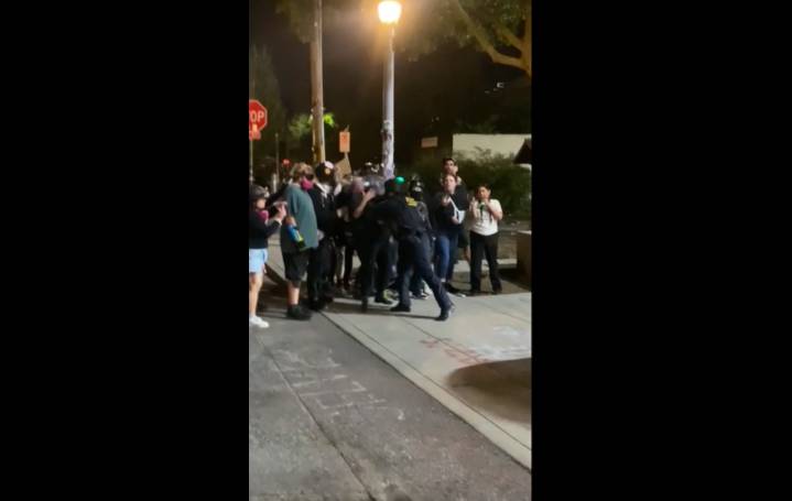 Video shows federal agents striking, spraying nonviolent Portland protesters