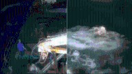 Revelan videos posteriores al choque entre Bruma y Cobra: se ven elementos flotando en medio de la noche