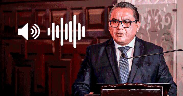 Revelan nuevos audios del ministro Santiváñez: "Tenemos a dos magistrados del TC que nos están apoyando"