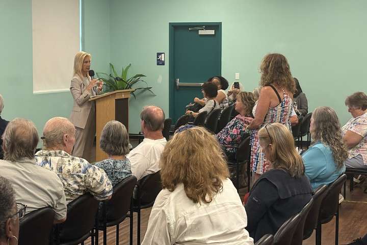 Mayor Donna Deegan criticizes millage rate cut in first budget town hall meeting