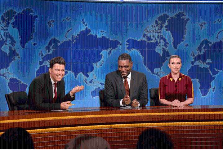 Scarlett Johansson Says Colin Jost Will Return To SNL's Weekend Update