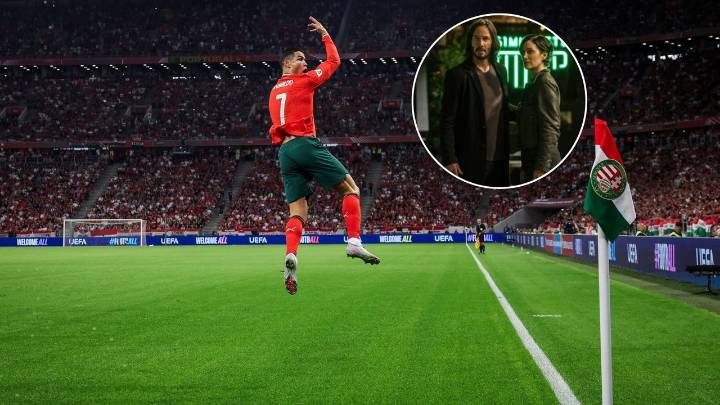 Altas expectativas por el gol que Cristiano Ronaldo estaría practicando al mejor estilo de la película Matrix