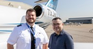 Greenfield man meets pilot who delivered his lifesaving heart transplant