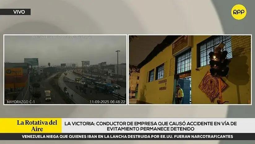 Tragedia en la Vía de Evitamiento: chofer de bus siniestrado no tiene licencia de conducir vigente