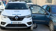 Un coche de la Policía Local sufre un accidente en la Playa de Palma