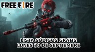 Códigos de Free Fire para canjear premios GRATIS el martes 30 de septiembre: lista COMPLETA