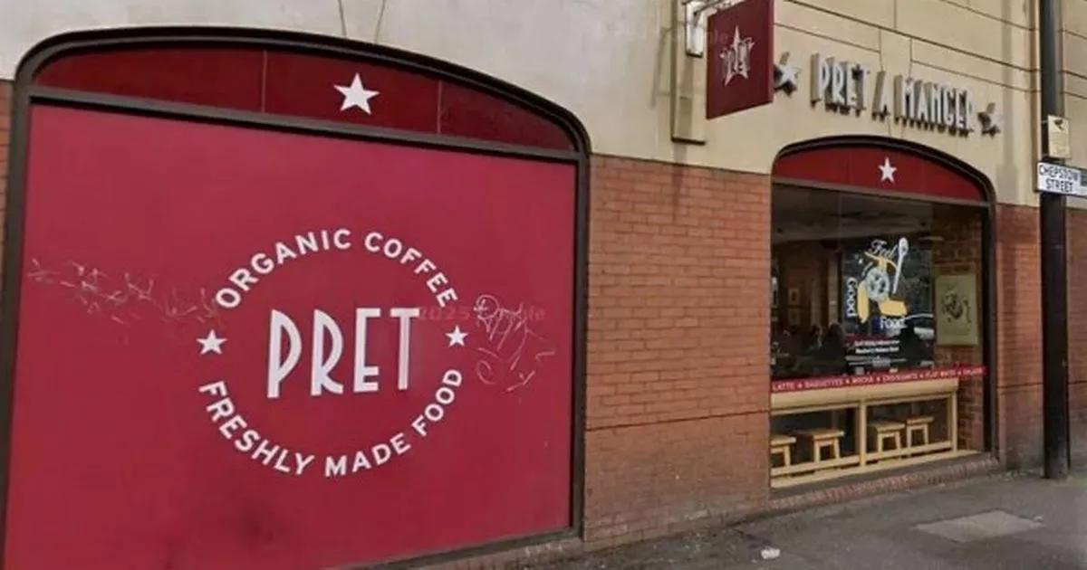 Pret evacuated after man sprays unknown substance over another customer
