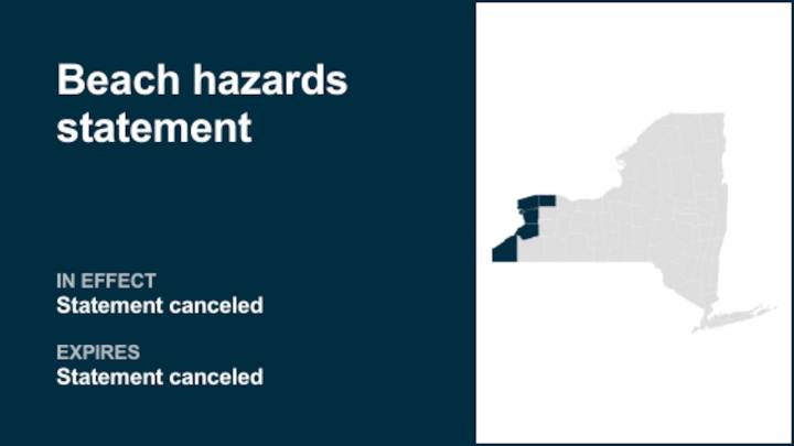 NY weather: Beach hazards statement for New York has been canceled